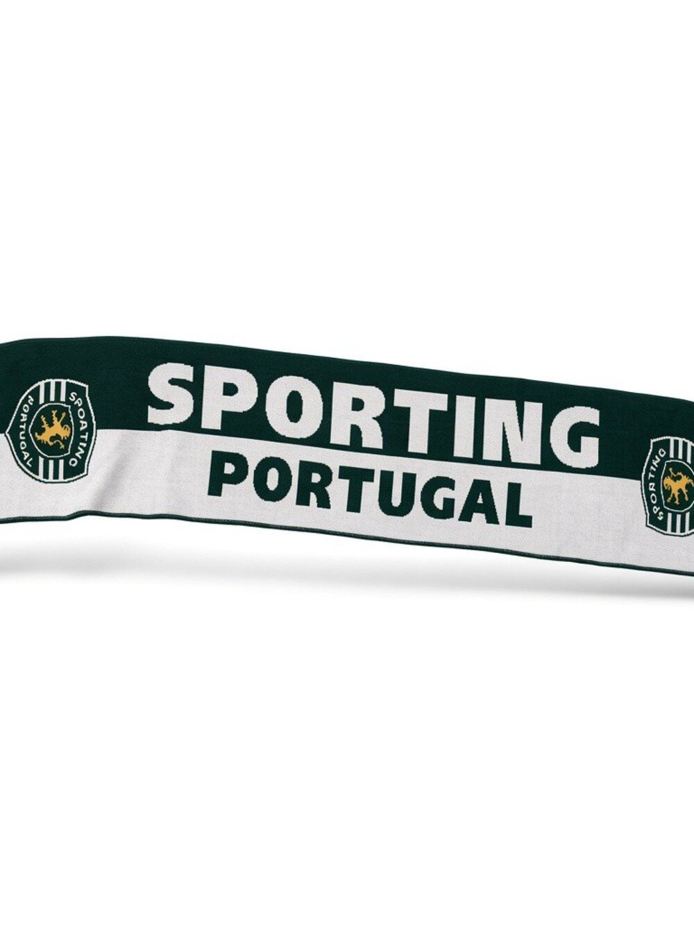 Reebok Sporting Green & White Soccer Fan Scarf Made in Italy